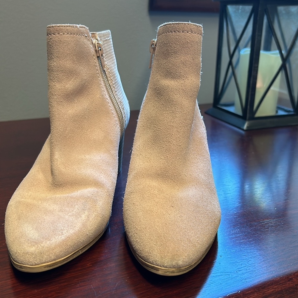 Aldo suede leather booties in blush colour - Picture 3 of 6